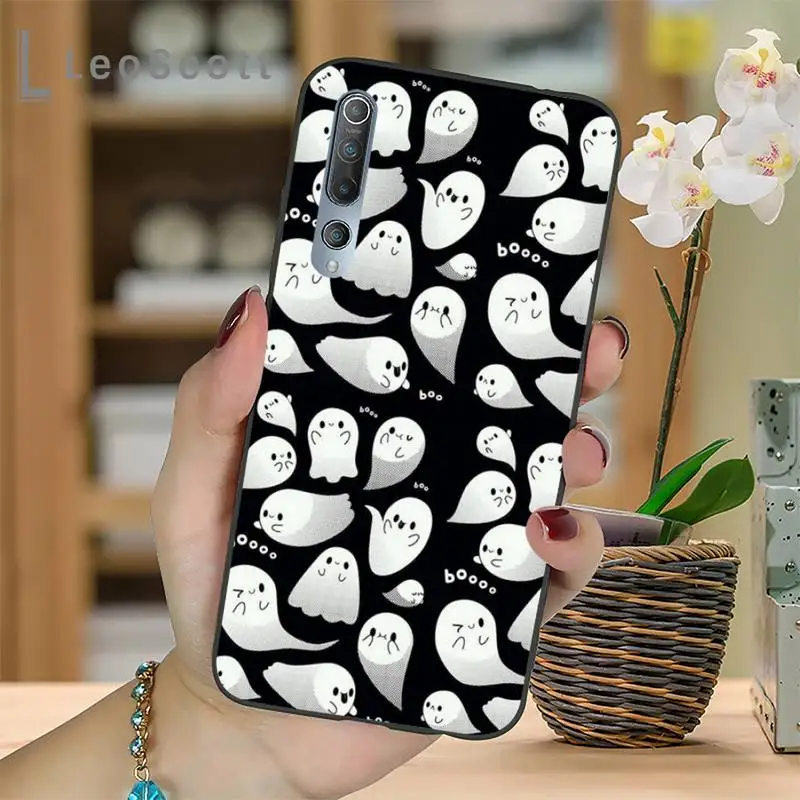 

Cute little ghost with halloween pumpkin Phone Case For Xiaomi mi Redmi note 7 8t 9 9t 9s 8 10 10t 11 pro lite K20 max 3