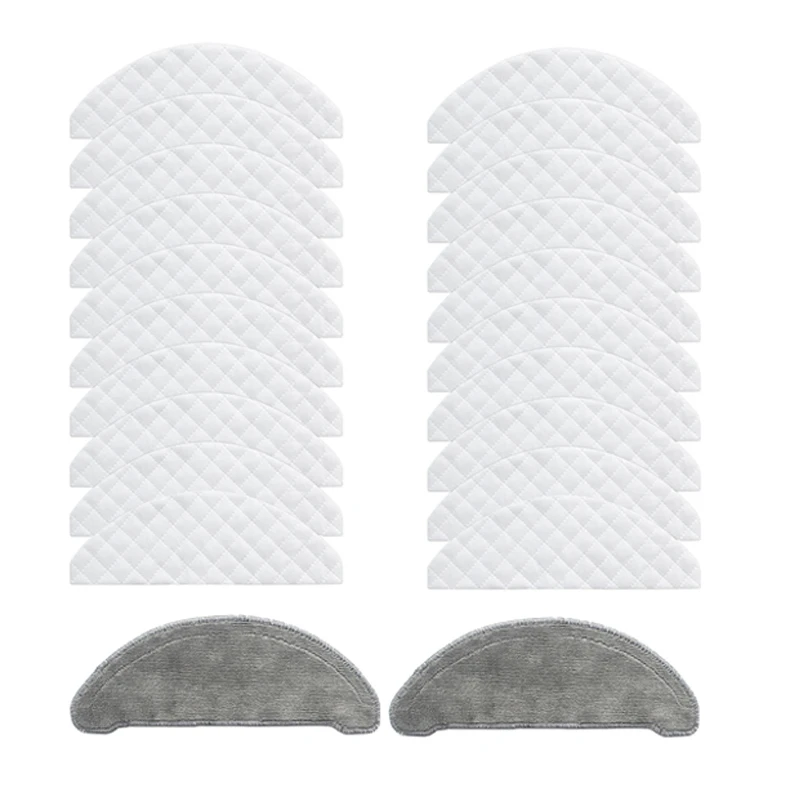 

22 шт. сменных швабры ткани одноразовые наборы тканей Запчасти для Roidmi ЕВА плюс Запчасти для робота-пылесоса Запчасти