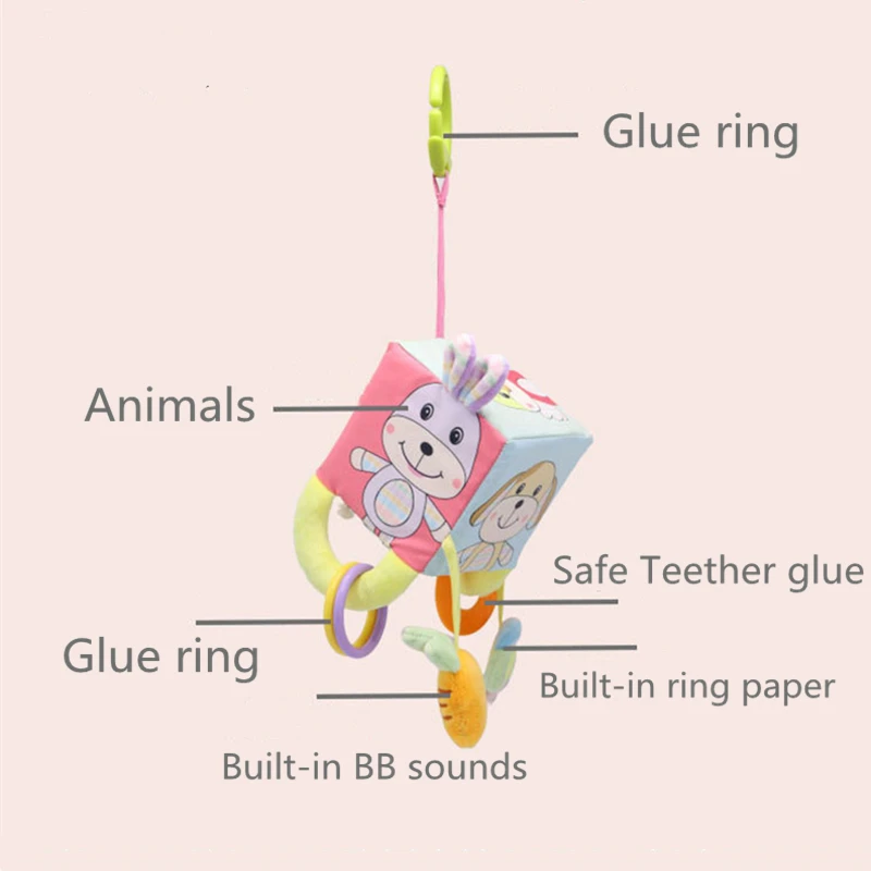 Bed baby toy Детские игрушки для новорожденных, мягкие детские игрушки для малышей 0-12 месяцев, детские погремушки игрушки, коляска, автомобильное сиденье, дорожные погремушки, кровать, колокольчик, игрушки - Цвет: Bed baby toy