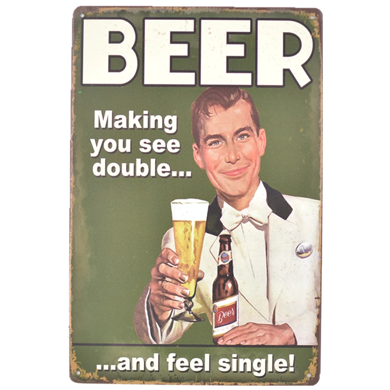 Домашний постер для пива винтажные металлические жестяные знаки домашний сад