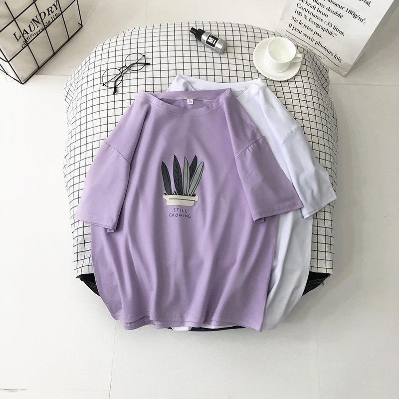 

Женская футболка с принтом кактуса EBAIHUI, повседневная забавная футболка из 95% полиэстера, кавайные футболки, хипстерская рубашка в стиле Хар...