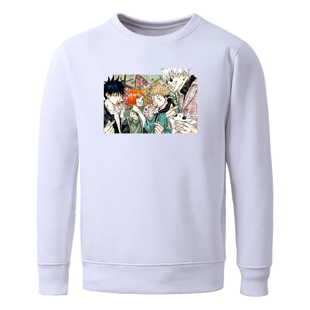 

Sweatshirts Jujutsu Kaisen Fashion Anime Print Men Sweatshirt Fashion Street Mens Hoodie Comfortable Famous Brand Male Hoodies