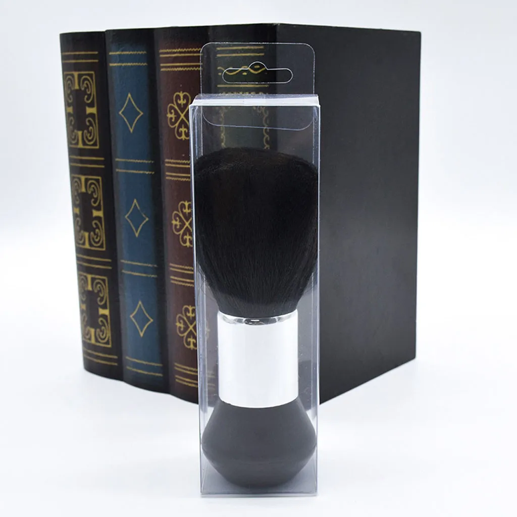 1 шт. мягкие черные шейные щетки для лица щетка бороды Парикмахерская Чистка