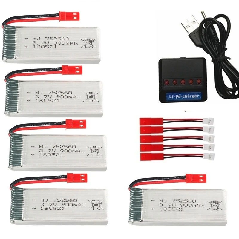 Зарядное устройство 900 мАч 3 7 в lipo для Syma X5 X5C X5SC X5SW 8807 Вт A6 A6W M68 запасные части
