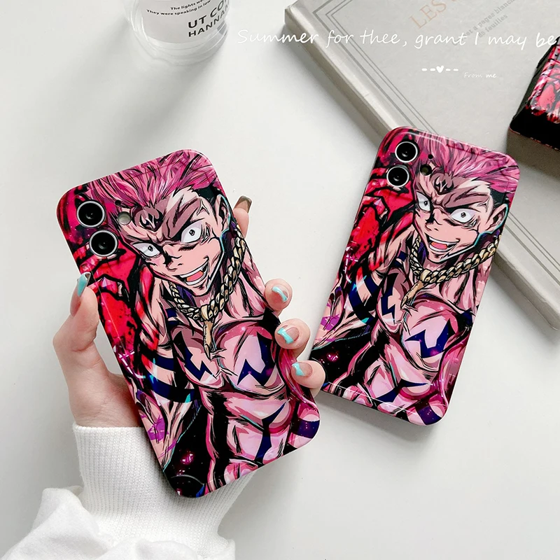 

Cartoon Jujutsu Kaisen Itadori Yuji Silicone Soft Phone Case For iPhone 12 11 XR XS X 7 8 Plus SE 2020 Cute Anime Case Cover