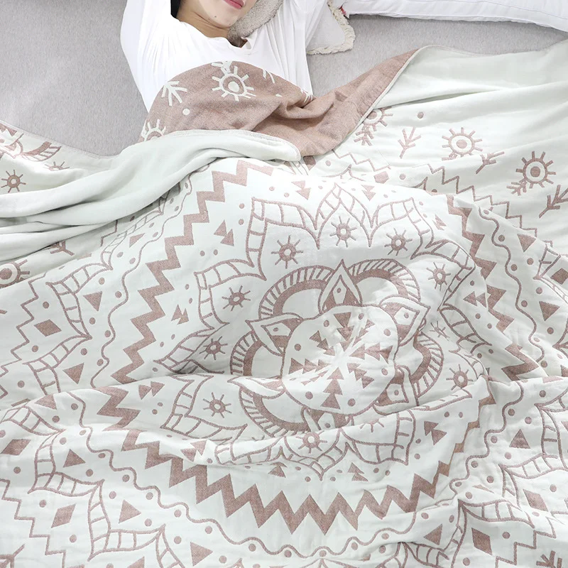 Чистое хлопковое Марлевое полотенце одеяло s диван офисное для короткого сна