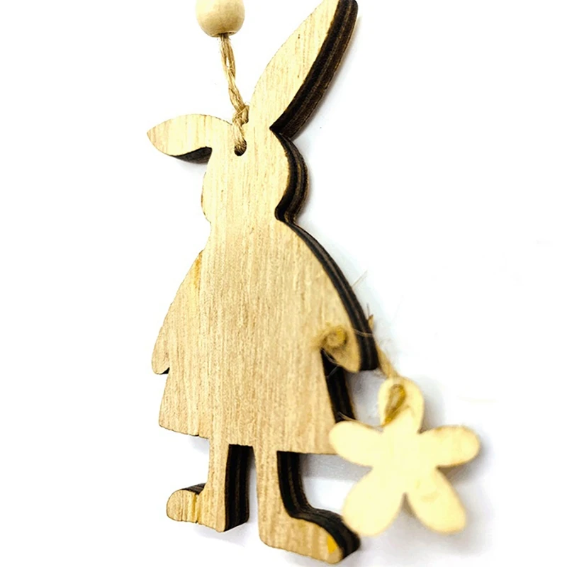 Счастливой Пасхи украшения деревянные стены в виде кролика Банни подвески