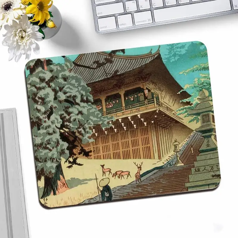 

Japanese style Art Japan Beautiful Anime Mouse Mat Desktop Mousepad Gaming Small Mouse Pad 25X20CM Keyboard Mat