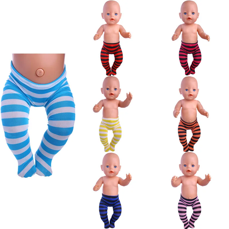 Комплект из 8 леггинсов для кукол модная одежда 18 дюймов кукла 43 см новорожденных