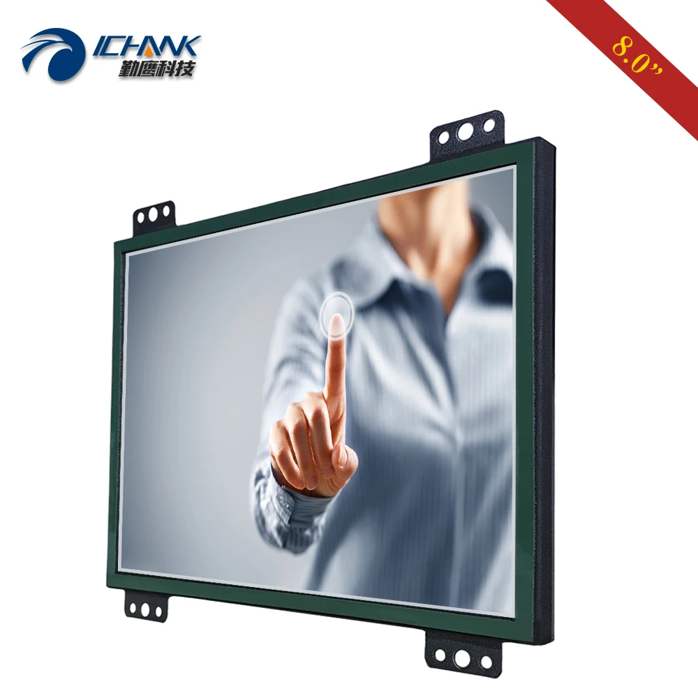 ZK080TC-UD2/8 дюймов 1024x768 USB HDMI металлический корпус открытая рамка Встроенный промышленный резистивный сенсорный ЖК-экран монитор ПК Дисплей