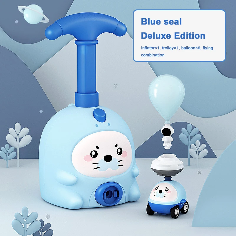 

New Power Balloon Car Toy Montessori Toys Education Experiment Toy Puzzle Fun Inertial Launch Tower Cars Toys For Children Gift