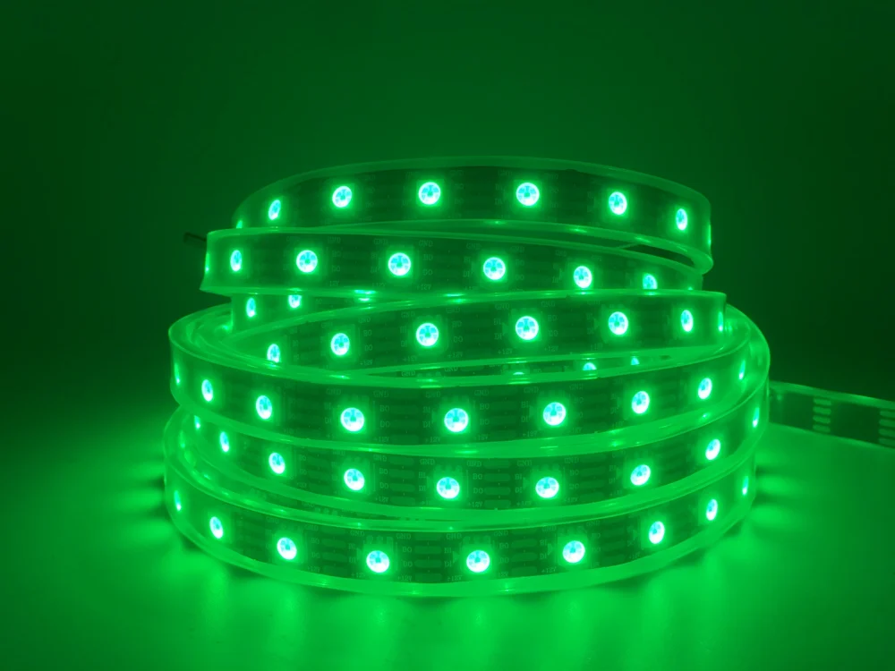 WS2815(WS2812B WS2813 обновляться) RGB светодиодный Пиксели полосы светильник индивидуально адресуемых СВЕТОДИОДНЫЙ двойной сигнала 30/60/100/144 светодиодный s/m