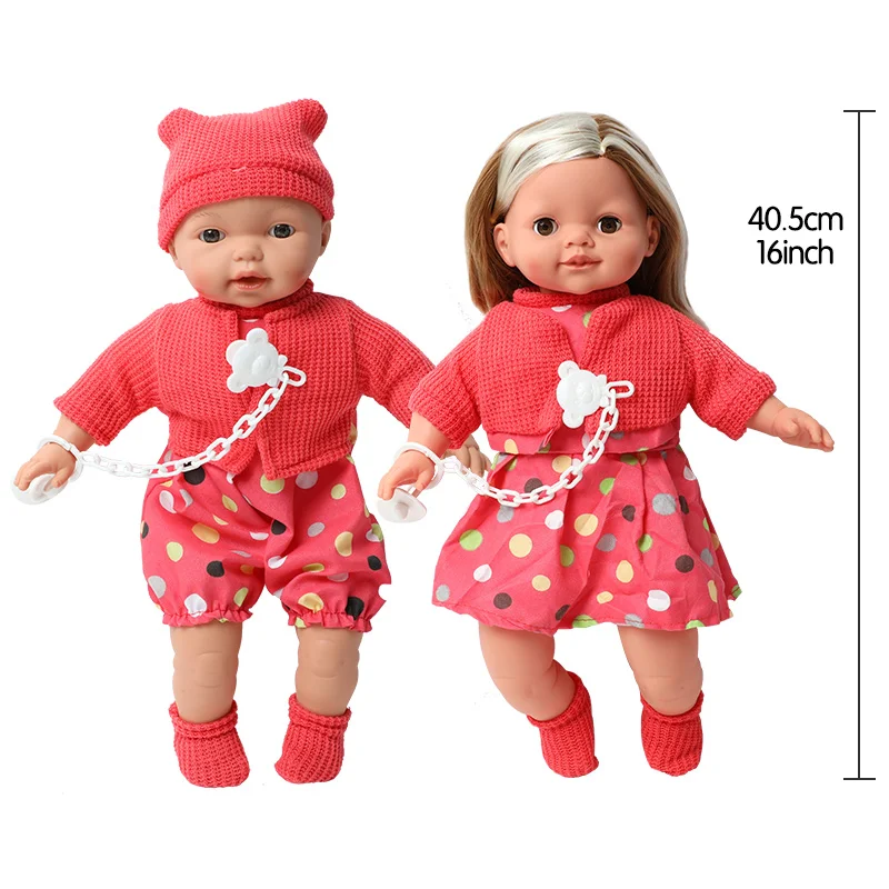 40 5 см длинные волосы reborn doll 16 дюймов имитация модной одежды реалистичный
