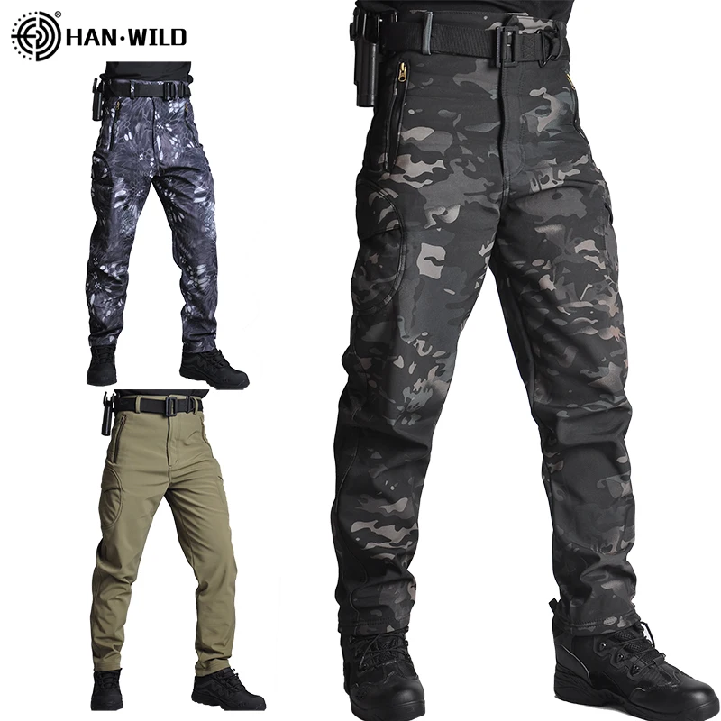 calcas taticas masculinas multi bolso elasticidade militar caminhadas tatico calcas 02
