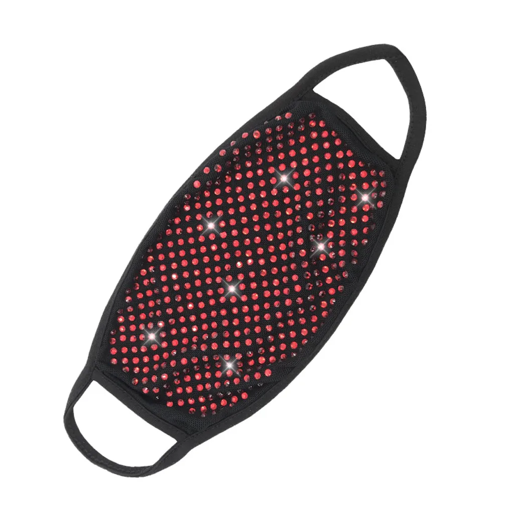 Модные женские респираторы с блестками пылезащитные ветрозащитные стразы маска