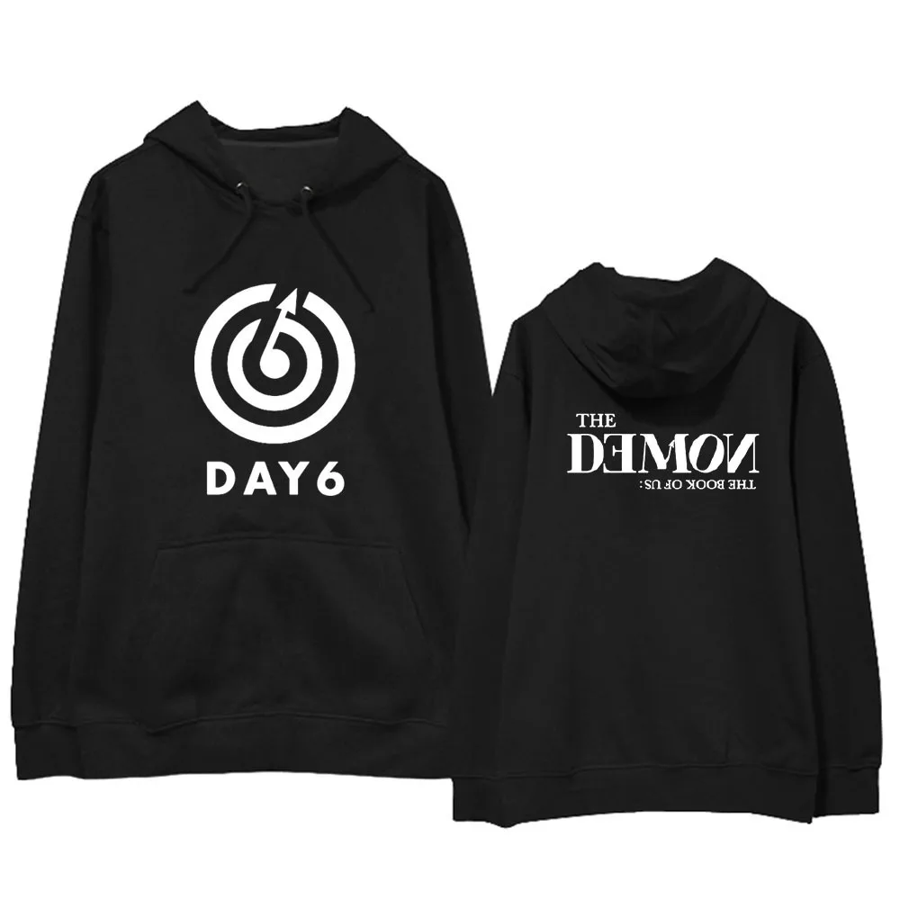 Толстовка женская с капюшоном Свитшот в стиле K pop надписью The Book of Us Demon уличная