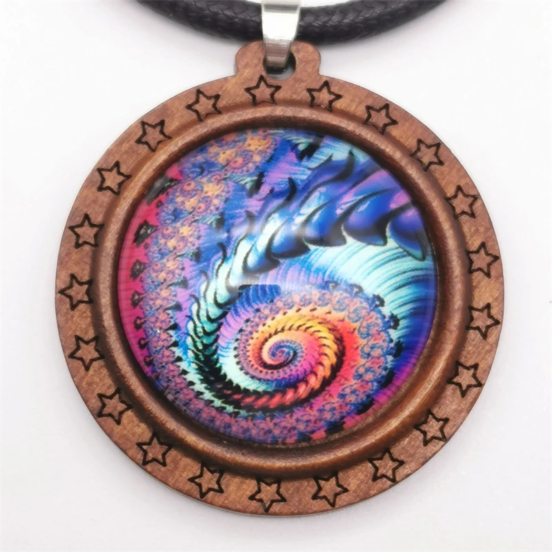 

New Bohemia Colourful Ethnic Religion Wood&Glass Jewelry For Women Vintage Fashion Party Gift Necklace KPOP Gothic Accessories