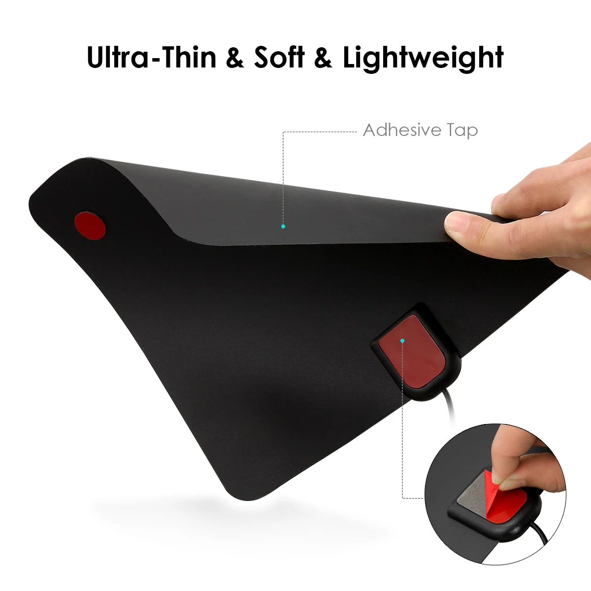 Усилитель на 50 миль активная комнатная HD цифровая ТВ антенна 1080p для DVB T TV