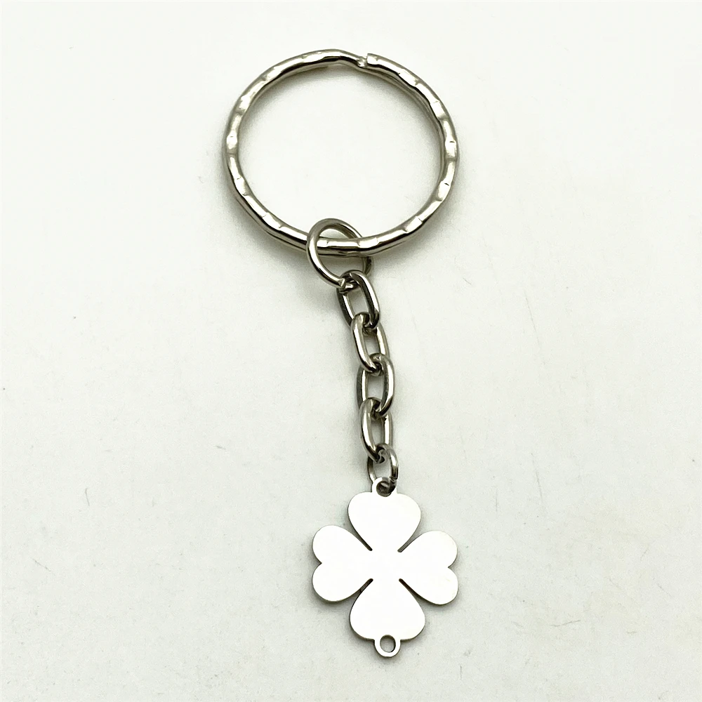3 шт. брелок из нержавеющей стали с клевером автомобильный четыре листа