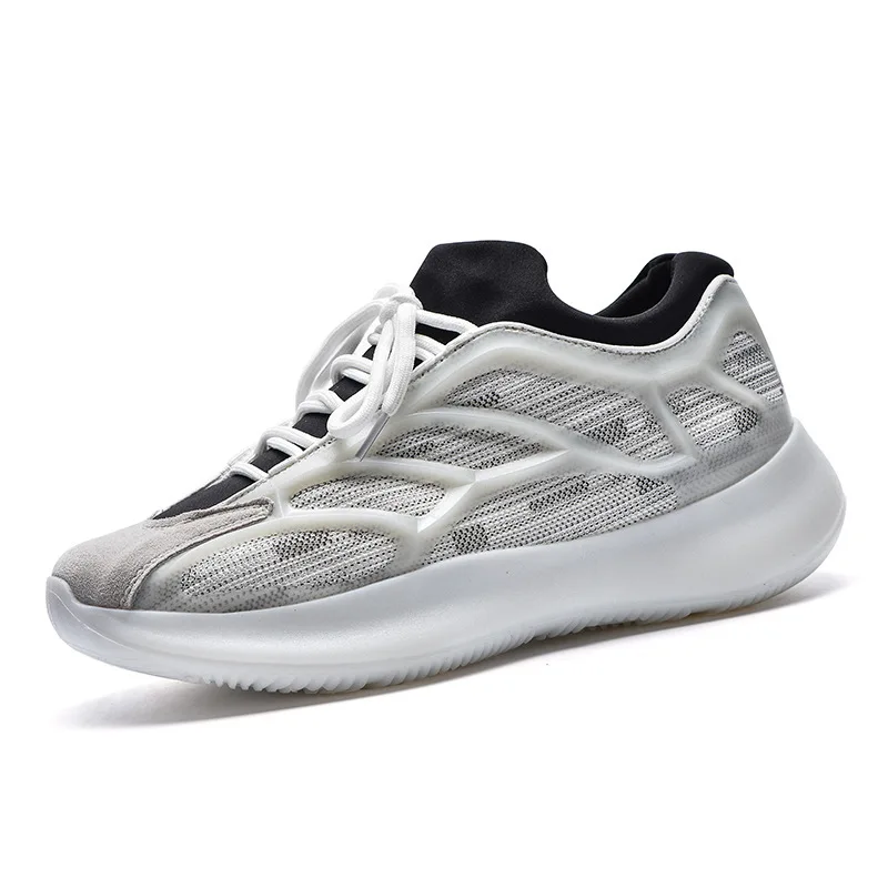 

Mens Fashion Designer Casual Shoes Lace-Up Breathable Sports Travel Platform Shoes Comfortable Sneakers Florescent Running Shoes