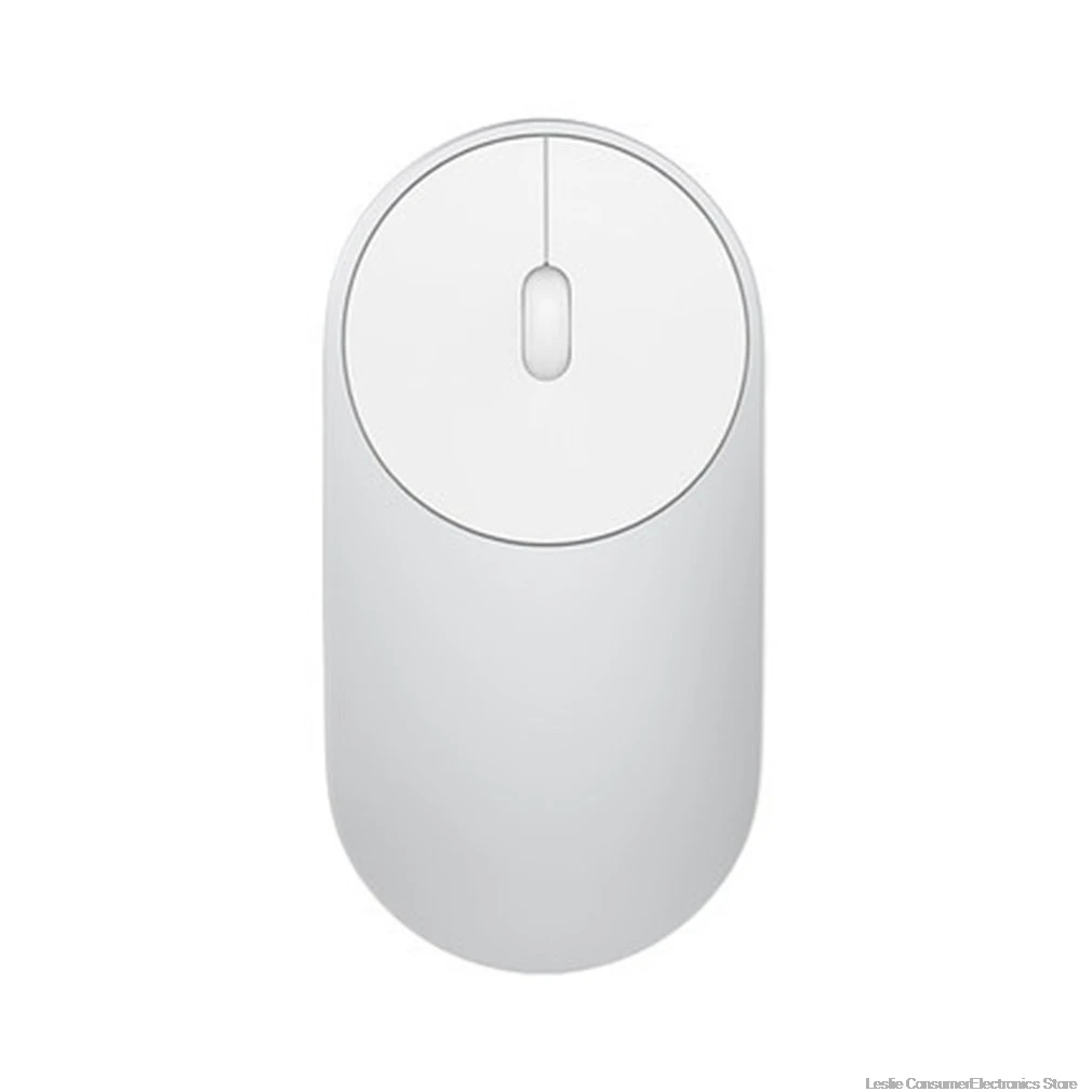 Серебристый Беспроводная мышь Xiaomi mi ni, 2,4 ГГц, Wi-Fi, Bluetooth 4,0, для Windows 8, Win10, ноутбука, компьютера, Alu mi nium, Сплав ABS - Цвет: Серебристый