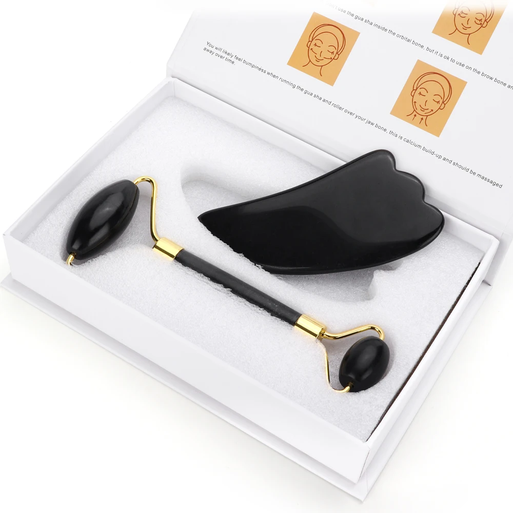 

Facial Massage Roller Double Heads Jade Stone Face Lift Hands Body Skin Relaxation Slimming Beauty Health Skin Care Tools