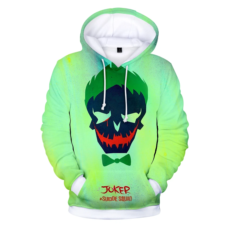 

New Trendy Popular New 3D Suicide squads hoodies men/women Diablo Suicide squads sweatshirts Hoodie Red Fire Skeleton Polluvers
