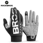 Велосипедные перчатки ROCKBROS, для катания на лыжах, походов, мотоциклов, с сенсорным экраном, ветрозащитные, с закрытыми пальцами, унисекс