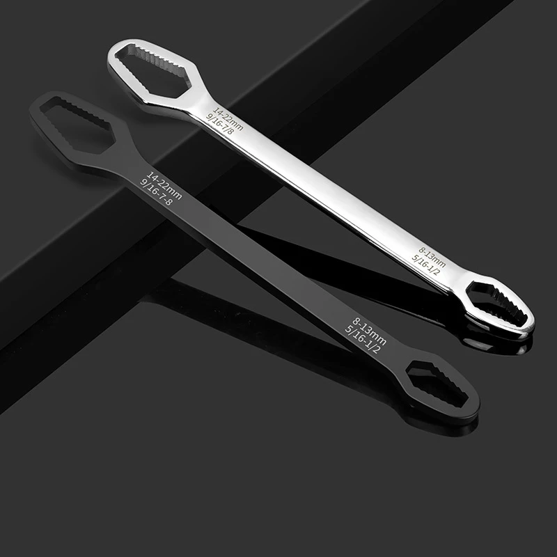 

Universal Wrench Adjustable Glasses Wrench 8-22mm Ratchet Spanner Repairing Tool