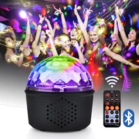 party lights bluetooth speaker disco ball mini music audio wireless dmx stage light club portable party dj controller projector