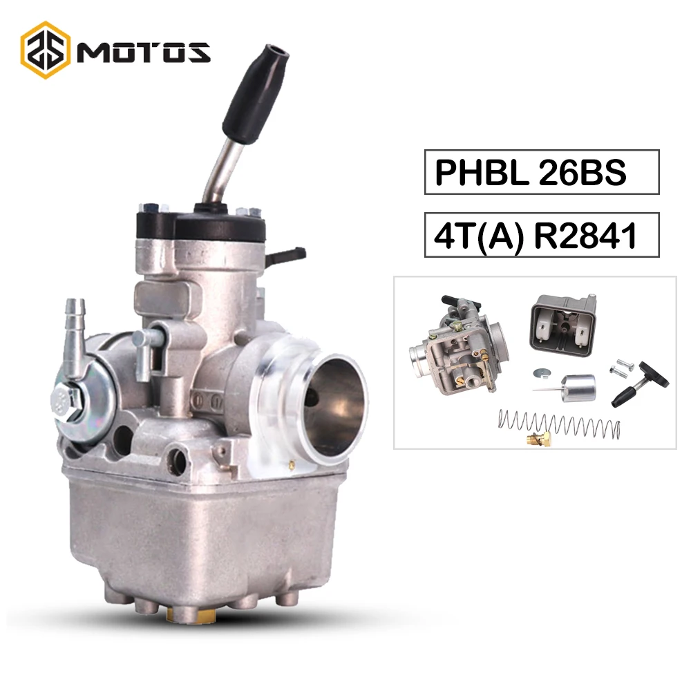 ZS MOTOS мотоциклетный карбюратор 26 мм Dellorto PHBL 26BS 4T(A) R2841 для модифицированного 50 300cc
