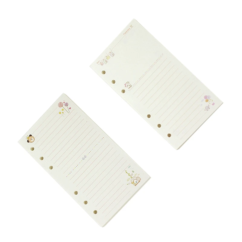 2 шт. A6 милые цветные дневники спиральные блокноты сменные листы канцелярские
