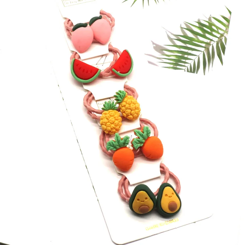 

Rubber Band Children Band Cartoons Cute Rubber Headband Fruit