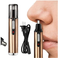 2021 electric nose hair trimmer for daily use portable usb rechargeable face care shaving trimmer women men shaving makeup tools