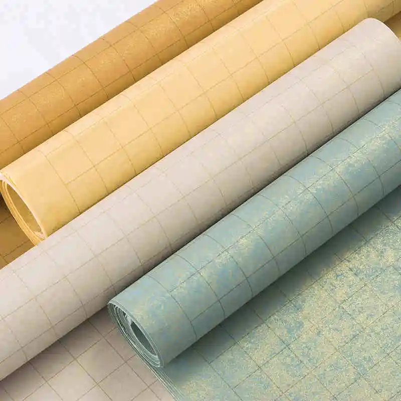 Бумага для каллиграфии s Rice paper Gold Foli Hslf Ripe Xuan с сетками утолщенная Китайская