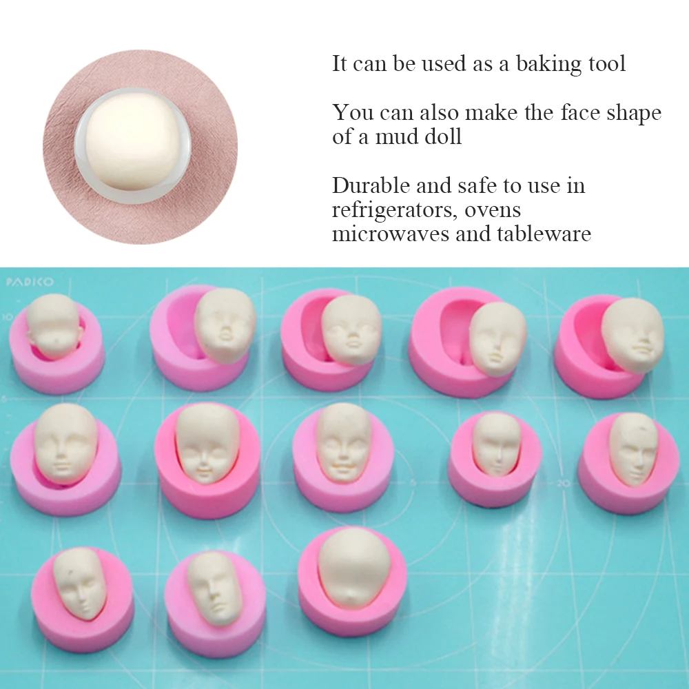 3D девушка принцесса лицо леди голова торт форма кукла Торт Шоколад Сделай Сам