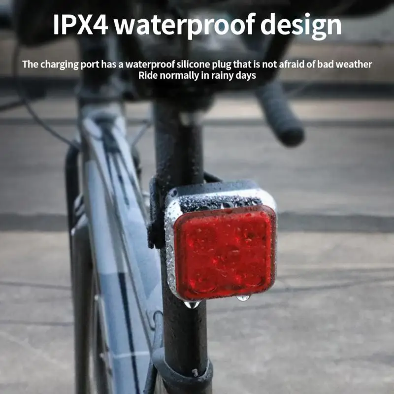 Задний велосипедный фсветильник белый и красный свет зарядка через USB 2 шт. | Спорт