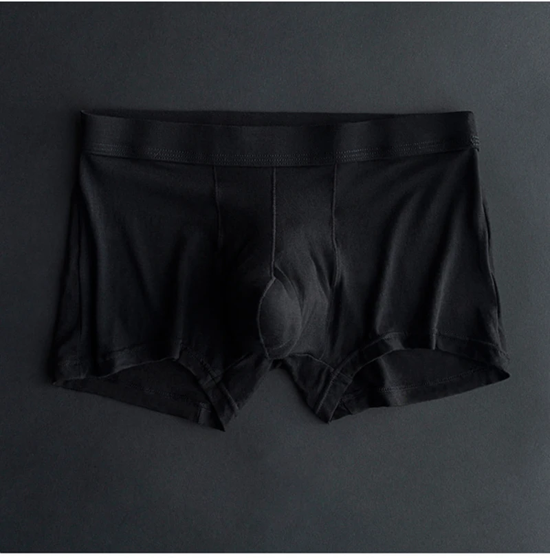 Быстросохнущие мужские трусы-боксеры из модала бесшовные 3d носки-футляры