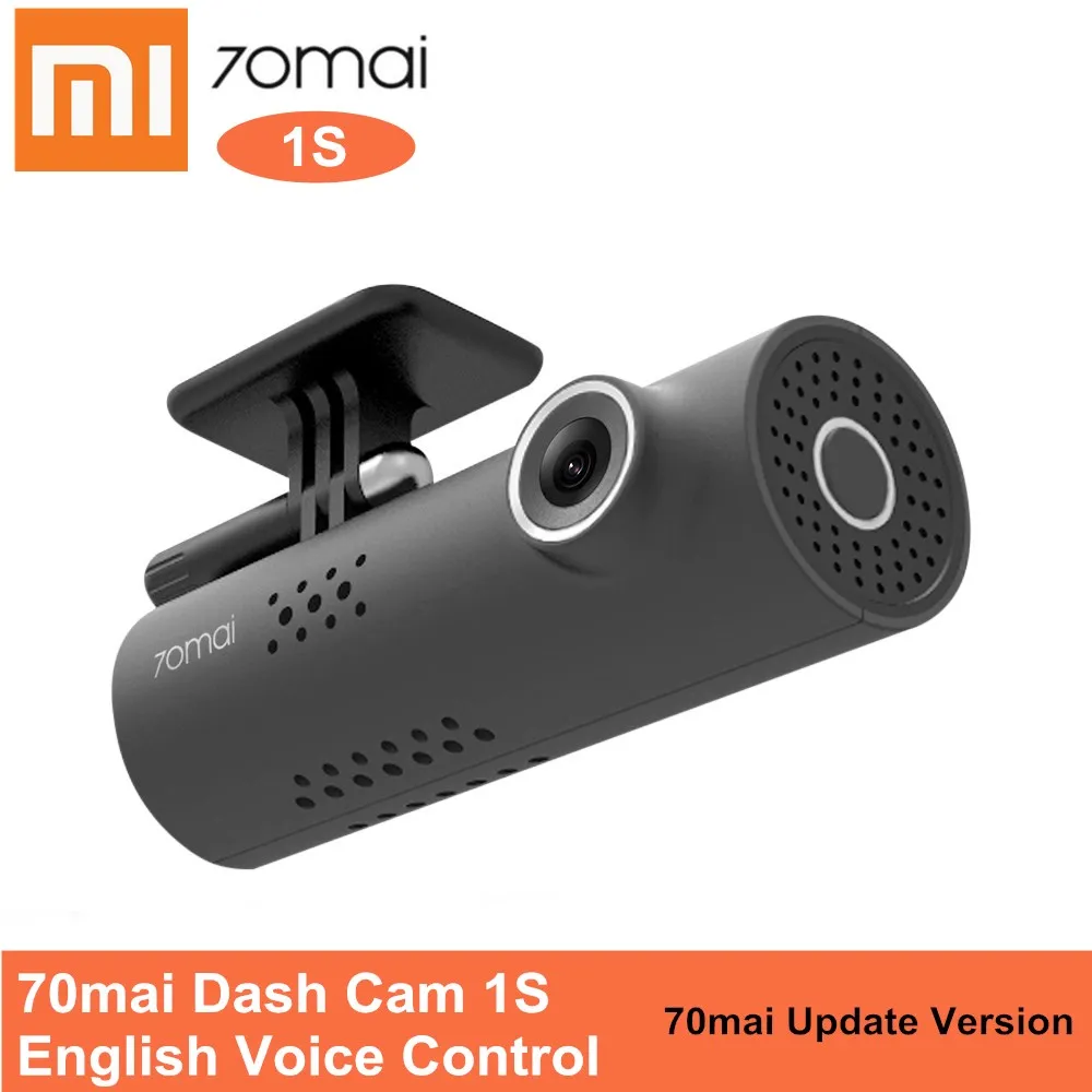Xiaomi 70mai Dash Cam 1S Xiaomi 70mai беспроводной WiFi DVR с 130 градусов 1080P HD ночная версия g-сенсор английское Голосовое управление