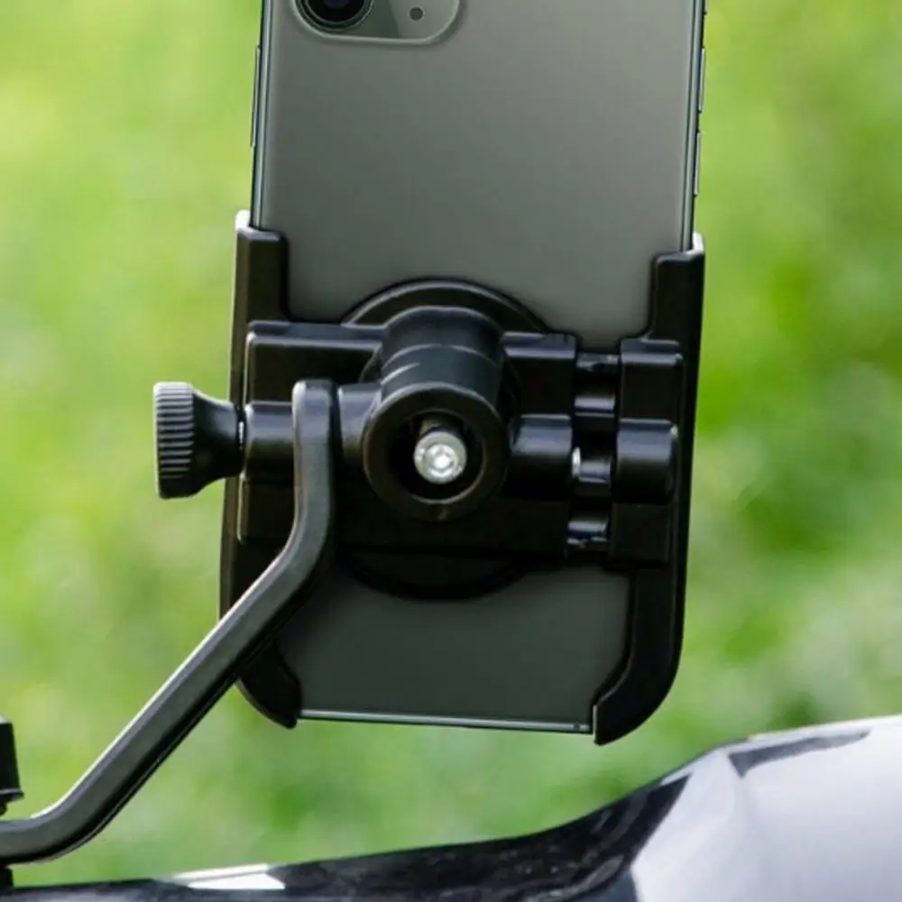 

Hot Sales Aluminum Alloy Adjustable Rotatable Motorcycle Handlebar Phone Holder Bracket