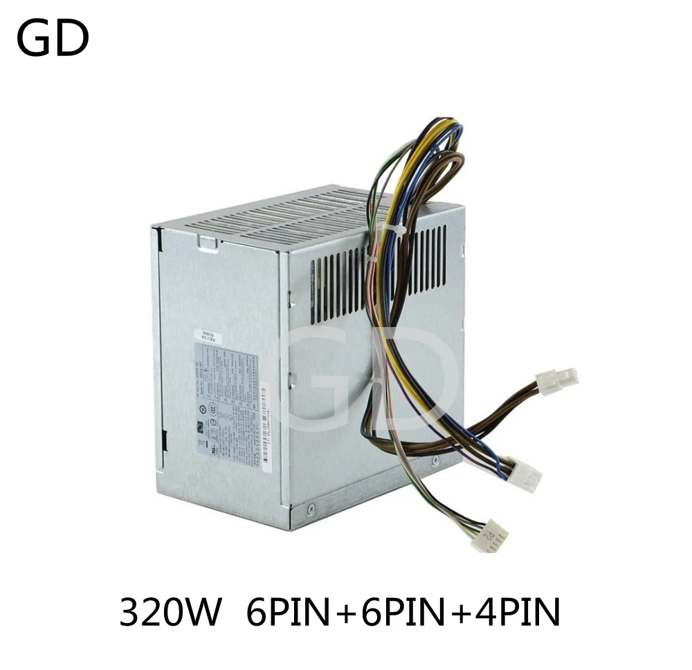 GD для HP 6000 8000 8100 MT 320W источник питания 508154-001 503378-001 PS-4321-9HA 6PIN + 4PIN 100% протестирован