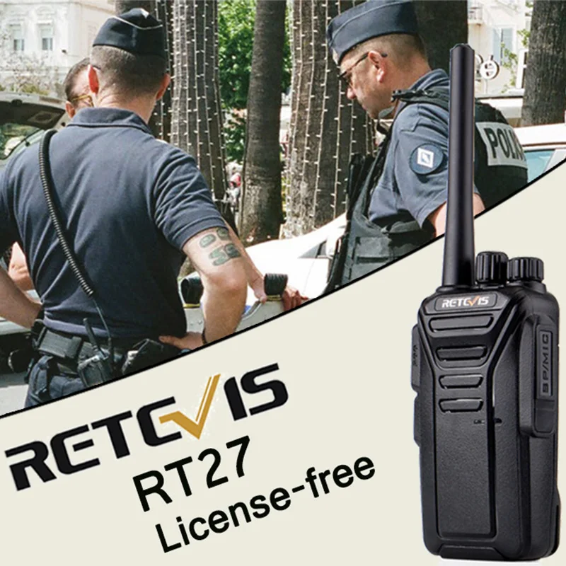10 шт. Retevis RT27 рации без лицензии радио PMR/FRS 0,5 Вт/2 Вт PMR446 UHF 16/22CH VOX скремблер ручной двухстороннее радио