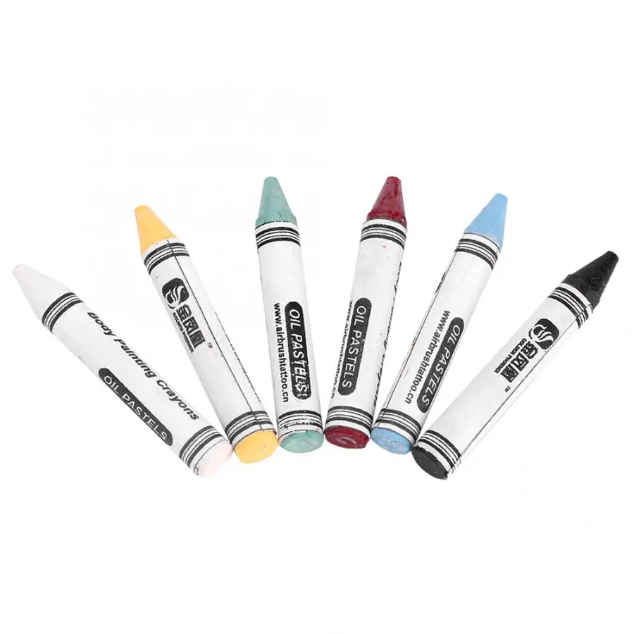 Краска для лица 6 цветов неоновая краска тела мелки пигмент детей картина