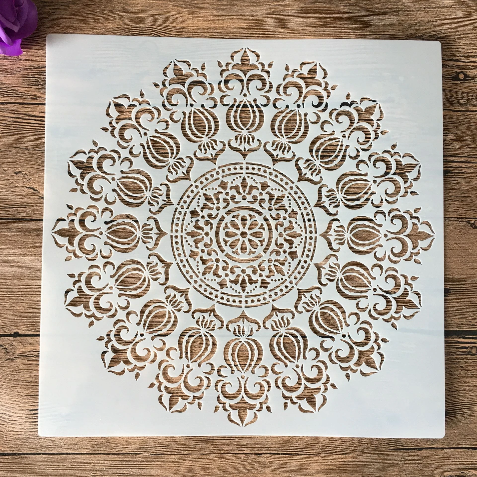 

30 *30 cm craft mandala mold for painting DIY stencils stamped photo album embossed paper card on wood, fabric,wall,Floor, big