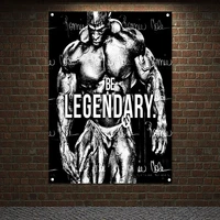 gym home decor man body building wallpapers tapestry muscular hunk banner wall art hanging painting bodybuilding show poster g2