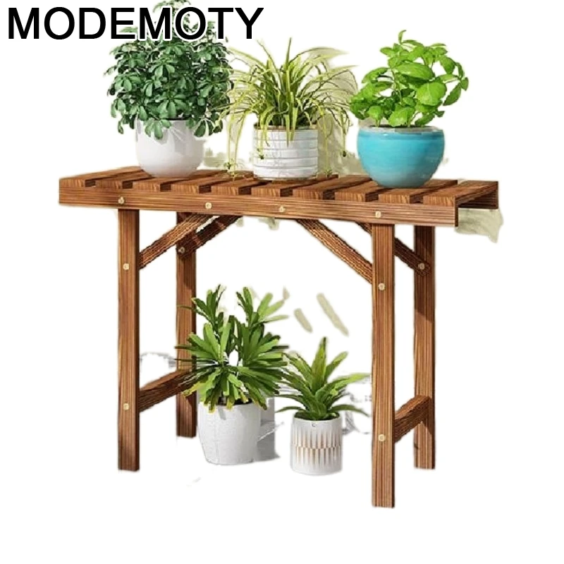 

Varanda For Indoor Estanteria Mueble Wood Plantas Rak Bunga Estante Para Flores Plant Rack Balcony Dekoration Shelf Flower Stand