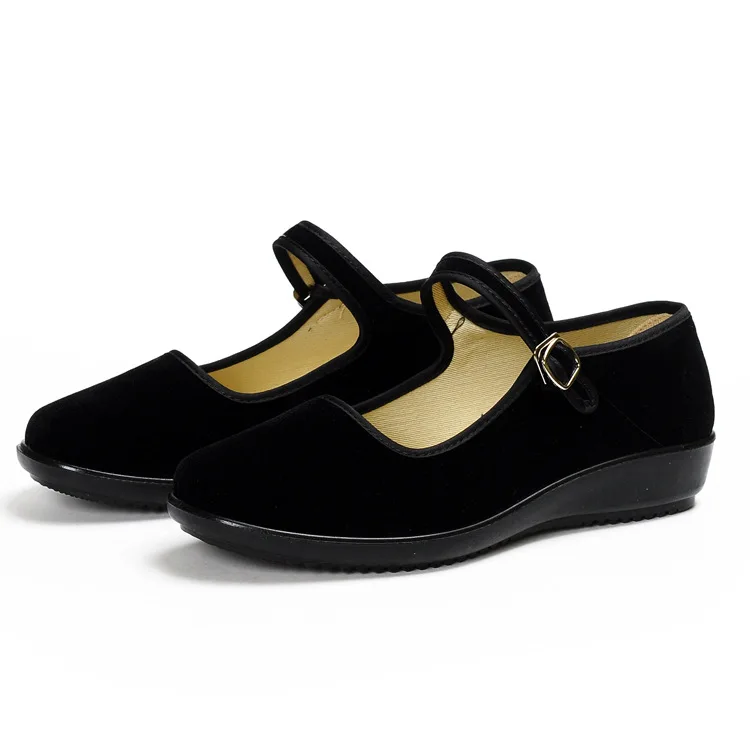 

Long-term supply of women's shoes hotel work generation cloth shoes square dance black cloth shoes