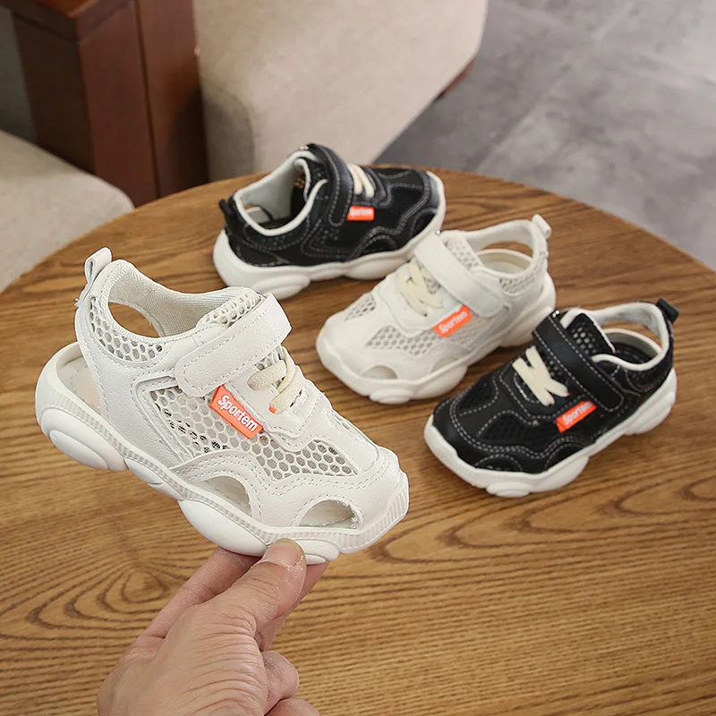 

Children Sandals Boys Mesh Closed Toe Beach Shoes Baby Footwear Boys Sandals for Little Big Sport Kids Shoes Eur Size #21-30