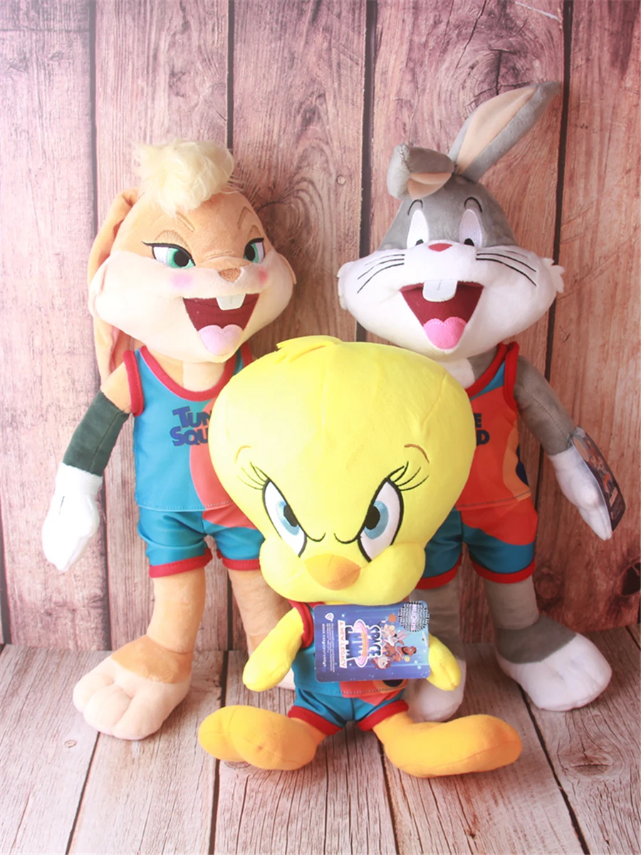 Space Jam 2 A-Nuevo Legacy de James Lola, conejo, pato de dibujos animados, juguete de La felpa de la pel&iacute;cula, figura de animales de peluche, juguetes de colecci&oacute;n, regalo-2