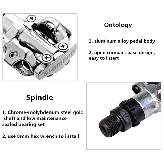 SHIMANO PD-M520/PD-M540 замок шаг горный велосипед самоблокирующаяся педаль с SH51 замок часть может добавить PD22 Замок кусок абсолютно новая коробка